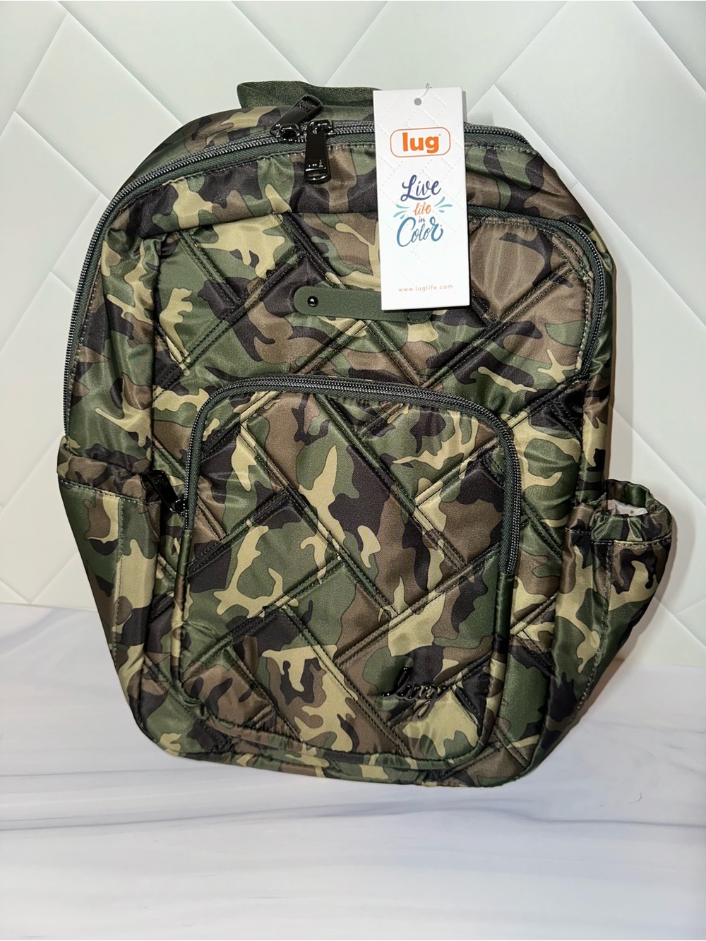 Lug Roadster backpack Green/Black Camo - NEW